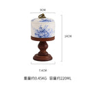 Axyaa Retro Floral Ceramic High-Footed Dessert Bowl - Creative Tableware