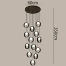 Axyaa LED Pendant Light for Modern Home Decor and Staircase Chandeliers