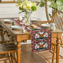 Snowflake Table Runner by Axyaa: Festive Decor for Holiday Party and Dining Room