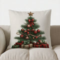 Axyaa Santa Hat Pattern Pillow Cover for Home Decor and Christmas Gifts