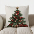 Axyaa Santa Hat Pattern Pillow Cover for Home Decor and Christmas Gifts