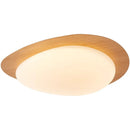 Axyaa Vintage Walnut Ceiling Light with Acrylic Shade