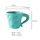 Axyaa European Ceramic Coffee Mug - Exquisite Tea Cup for Home, Breakfast, or Gifts