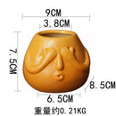 Ceramic Human Face Flowerpot by Axyaa
