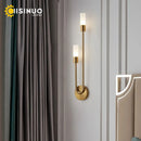 Axyaa Minimalist Gold Black G9 Wall Sconces for Bedroom Stairway Balcony