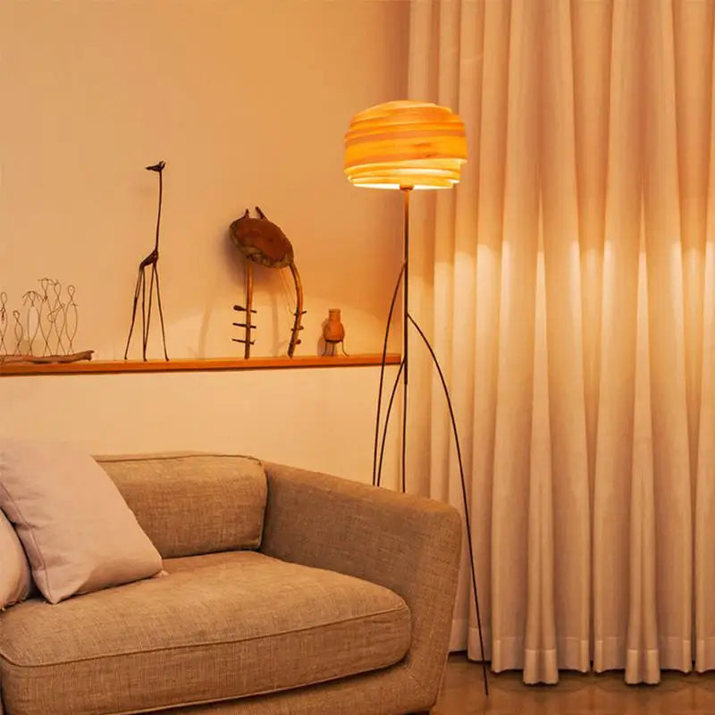 Axyaa Wabi Sabi LED Floor Lamp for Home Decor and Ambient Lighting