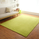 Axyaa Grey Floor Mat Thick Living Room Bedroom Carpet Children's Room Non-Slip Rug