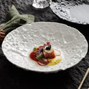 Axyaa Stone Pattern Ceramic Dinner Plate Set - Restaurant Tableware