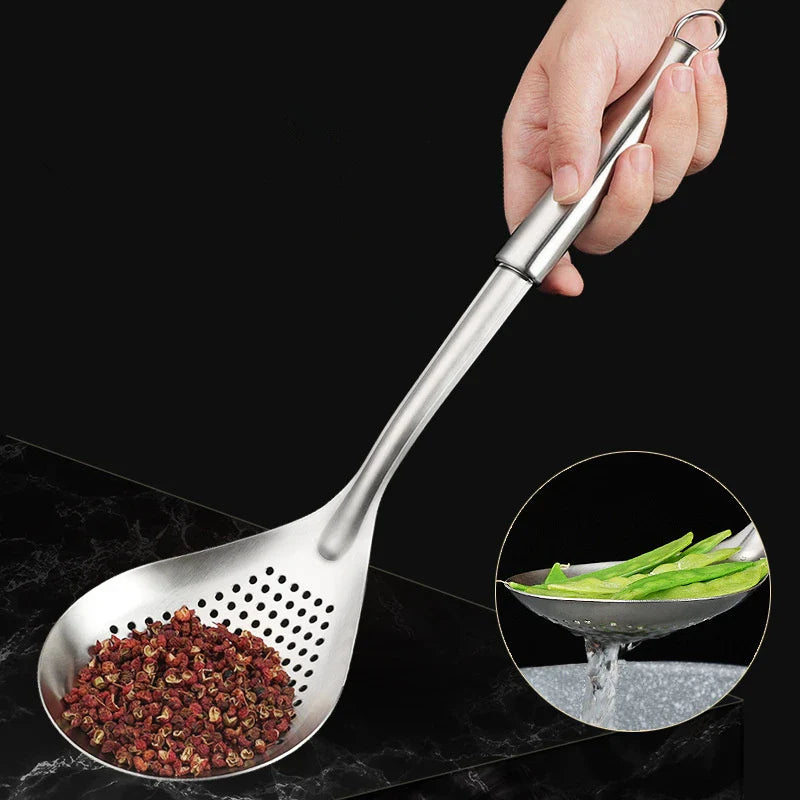 Axyaa Stainless Steel Hot Pot Colander Spoon for Efficient Cooking