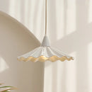Axyaa White Ceramic LED Pendant Chandelier for Home Decor