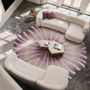 Axyaa Nordic Style Round Lounge Rug for Home, Soft Fluffy Carpet, Thicken Floor Mat