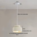 Axyaa Nordic LED Pendant Lamp Cream Resin Hanging Light Fixtures