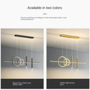 Axyaa Modern LED Line Chandelier Indoor Ceiling Light Fixture