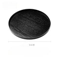 Axyaa Round Wooden Tray for Tea, Coffee, Desserts, and Snacks