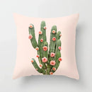 Axyaa Cactus Plants Pattern Cushion Cover Throw Pillow Decor Sofa Pillowcase
