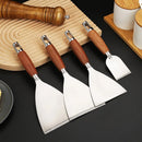 Axyaa Stainless Steel Wooden Handle Spatula Turner Scraper BBQ Utensil