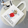 Axyaa Cartoon Dog Tote Bag - Foldable Shoulder Bag for Women and Students