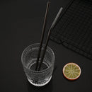 Axyaa Metal Drinking Straws Set - Eco-friendly Stainless Steel, 6pcs Bent Reusable Straw Kit