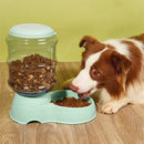 Axyaa Pet Feeder Waterer Combo Large Capacity Dispenser Dog Cat Plastic Bowl