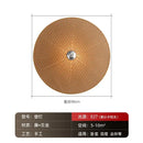 Axyaa Rattan Weaving Wall Lamps: Japanese E27 LED Indoor Lighting for Home, Hotel, and Tea House