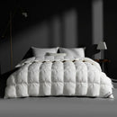 Axyaa 2024 3D Twisted Flower 95 White Goose Down Winter Quilt Core.