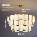 Axyaa Glass Pendant Chandelier for Home Villa Loft, Large Vintage Luminaries