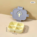 Axyaa Divided Lunch Box with Handle: Large Capacity Sealed Food Container