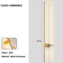 Axyaa 360° Rotatable LED Wall Sconce, Touch Dimmable & Adjustable Brightness