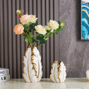 Axyaa Nordic Gold Ceramic Vases - Luxury Living Room Decor