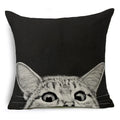 Axyaa Retro Cat Pillow Cover for Sofa Decor, Boho Style Pillowcase
