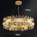 Axyaa Crystal Chandelier Dining Room Ceiling Light Luxury Pendant Lamp