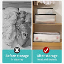 Axyaa Translucent Foldable Storage Bag for Closet Clothes Organization