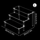 Clear Acrylic Makeup Organizer Rack by Axyaa - Cosmetic Storage Stand for Eyeshadow, Lipstick, Powder