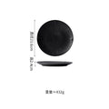 Axyaa Matte Striped Ceramic Plate Set for Molecular Cuisine Tableware