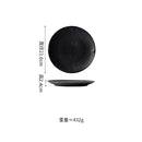 Axyaa Matte Striped Ceramic Plate Set for Molecular Cuisine Tableware