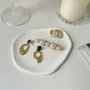 Axya Ceramic Jewelry Display Shelf Tray: Elegant Home Decor & Photography Prop