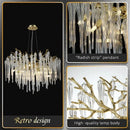 Axyaa Modern Crystal Chandelier Lighting for Dining & Living Room Decor