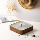 Axya Solid Wood Dried Fruit Candy Box Snack Tray Compartment Storage Box