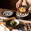 Axyaa Retro Ceramic Sushi Plate Set
