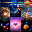 Axyaa Galaxy Projector Pro: 12-in-1 Planetarium HD Image, 360° Rotating Timer.
