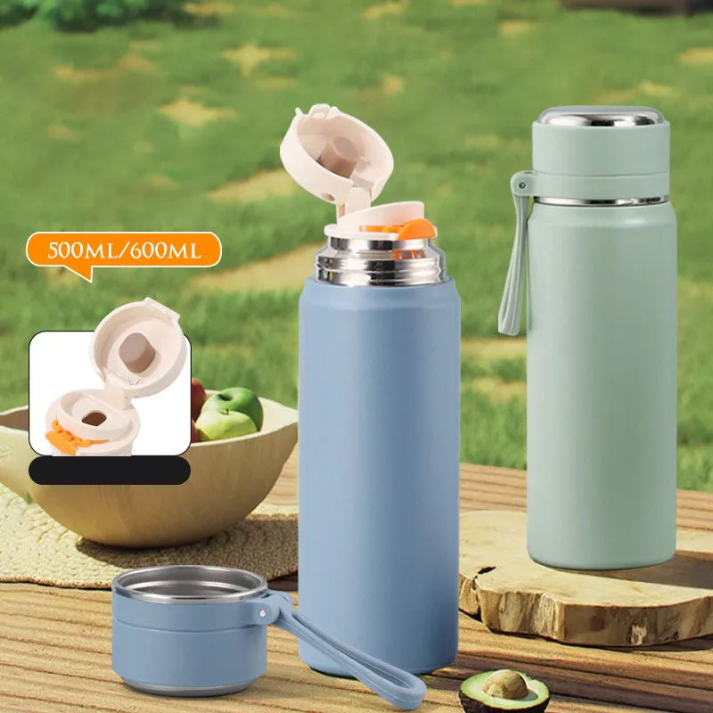 Axyaa Stainless Steel Vacuum Flask Cold&Hot Cup Double Wall Thermal Travel Mug