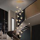 Axyaa Modern LED Ceiling Chandelier for Bedroom and Dining Room