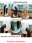 Axyaa Modern Wooden Table Lamp LED Lighting, High-end Artistic Decor Ornament
