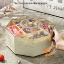 Axyaa Octagonal Dried Fruit Plate Double Layer Candy Box Snack Storage