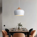 Axyaa Nordic Wood Iron LED Pendant Light - Modern Hanging Lamp for Home Decor