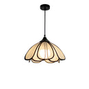 Axyaa Musa Hemp LED Pendant Light: Japanese Style Flower Lamp for Bedroom & Living Room
