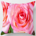 Axyaa Rose Series Yellow Pink Flowers Pillowcase Home Decor