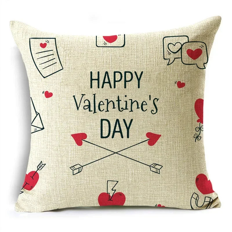 Red Love Aesthetic Romantic Pillowcase by Axyaa - Multiple Sizes