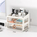 Axyaa Desktop Drawer Organizer Office A4 File Cosmetics Storage Cabinet Rack