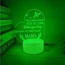 Axyaa Heart-shaped Colorful 3D Touch Night Light - Unique Room Decoration Lamp